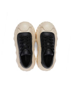1807 INF-008 Gothic Lace Up PU Leather Chunky Sneakers