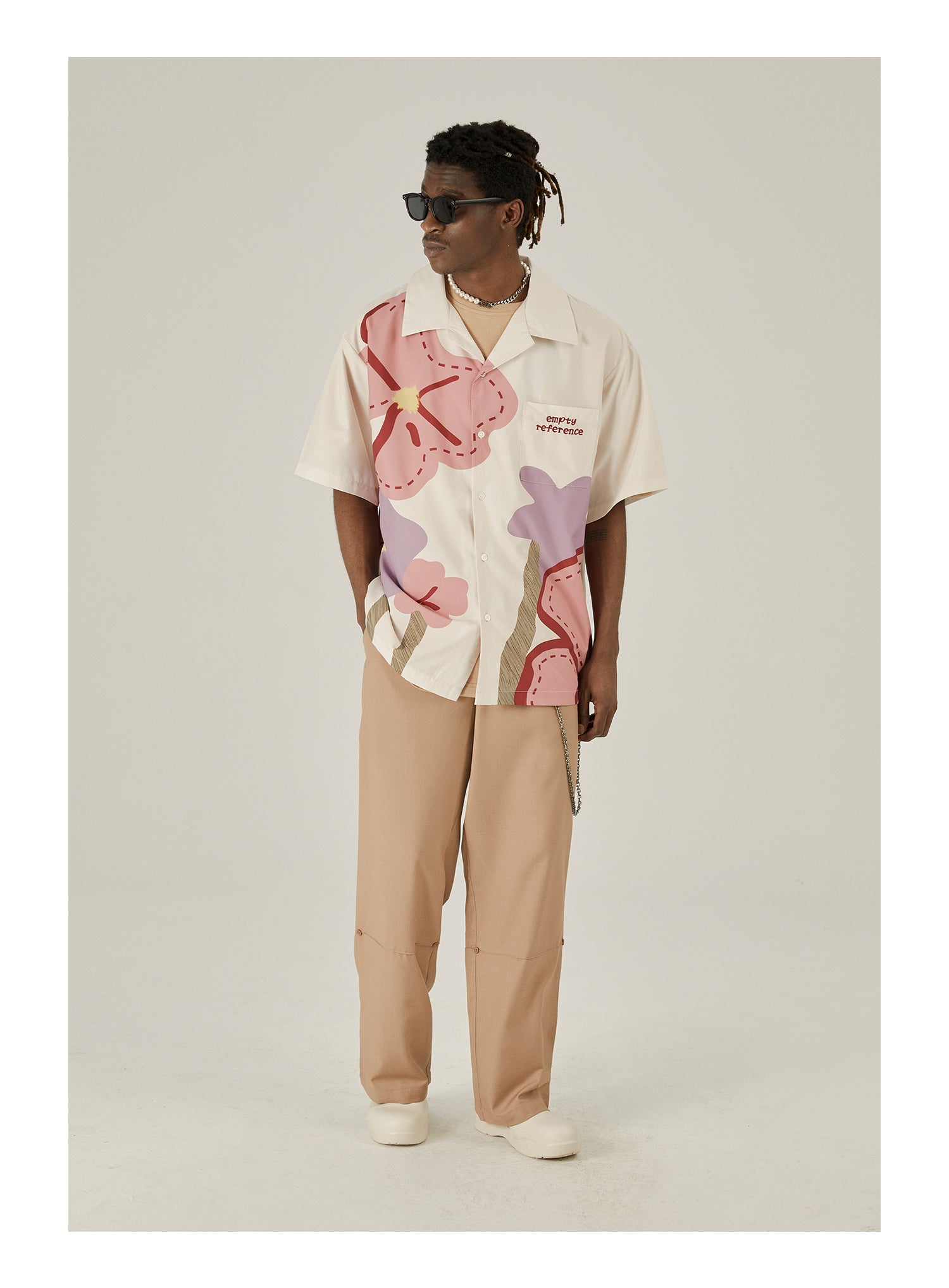 EMPTY REFERENCE Spring Flower Short Sleeve Shirt