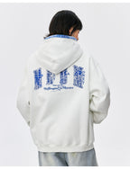 MEDM Ethnic Paisley Patch Embroidered Hoodie