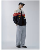 F2CE Patchwork Color Block Racing Jacket