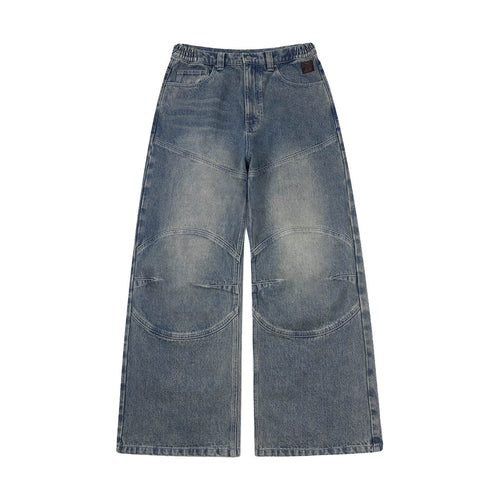 1807 Racing Structured Washed Baggy Jeans