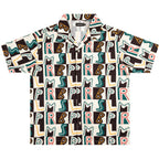 PRBLMS Hand Painted LOGO Checkered Short Sleeved Shirt