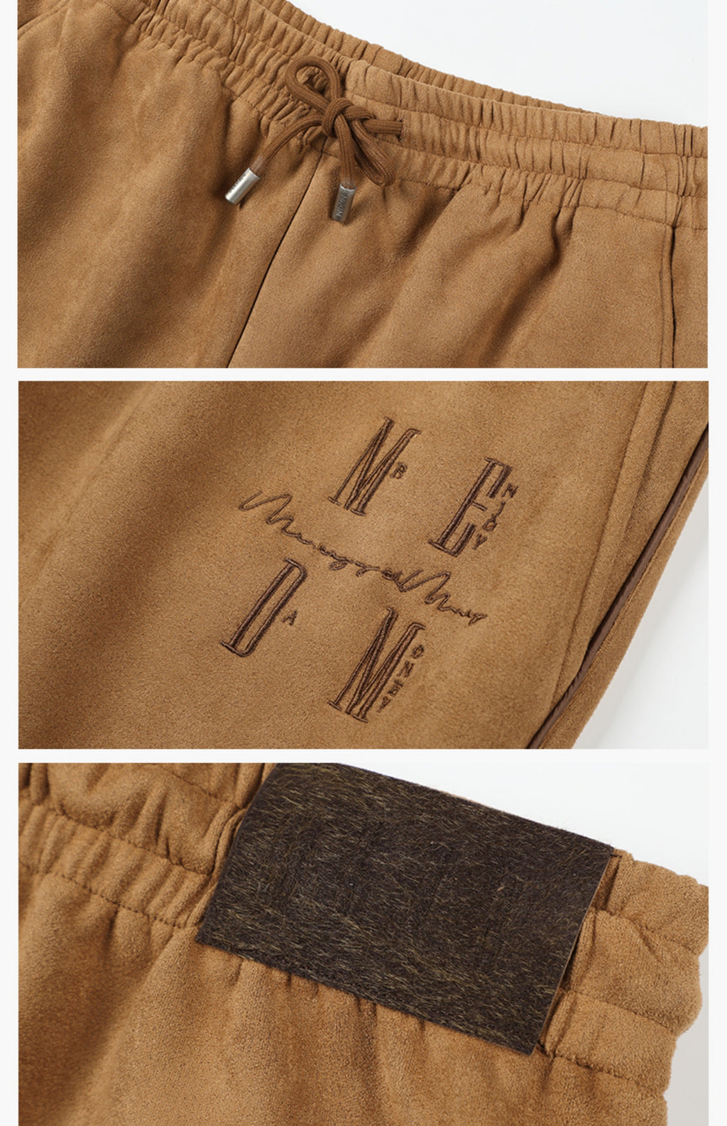 MEDM Suede Track Pants
