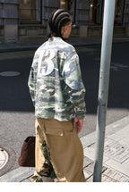 STEEPC Forest Camouflage Washed Vintage Long Sleeve Tee