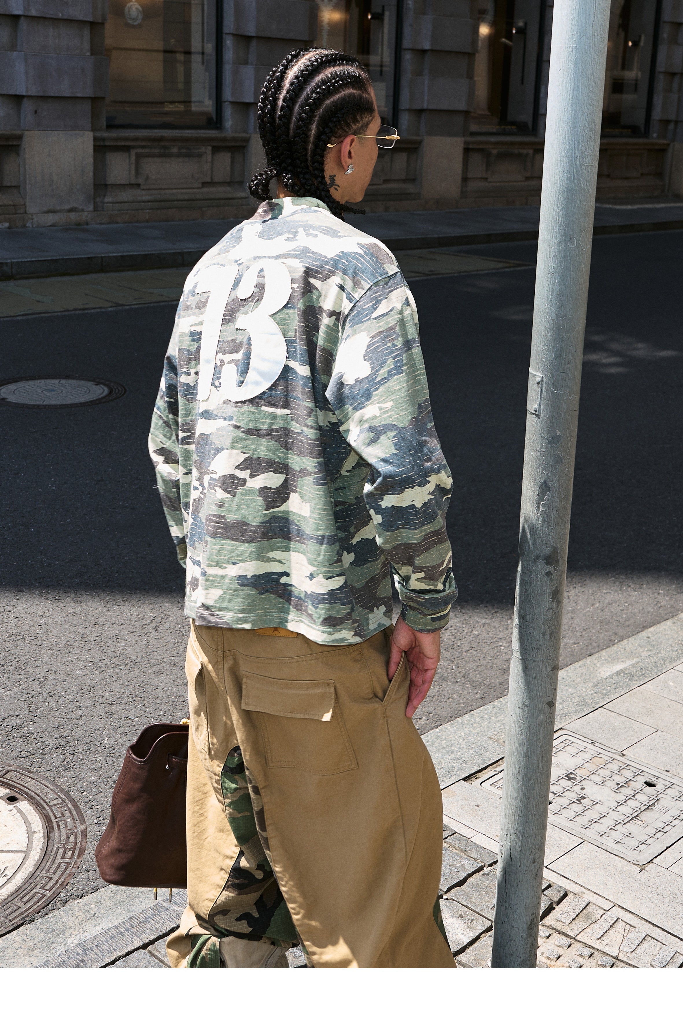 STEEPC Forest Camouflage Washed Vintage Long Sleeve Tee
