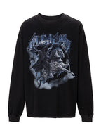 F2CE Washed Dark Print Long Sleeve Tee