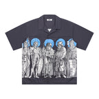 EMPTY REFERENCE Genesis Hand Painted Lines Short Sleeve Shirt