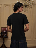 YADcrew Baroque Small Logo Embroidered Tee
