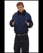 NOVACAM Fur Collar MA-1 Bomber Jacket
