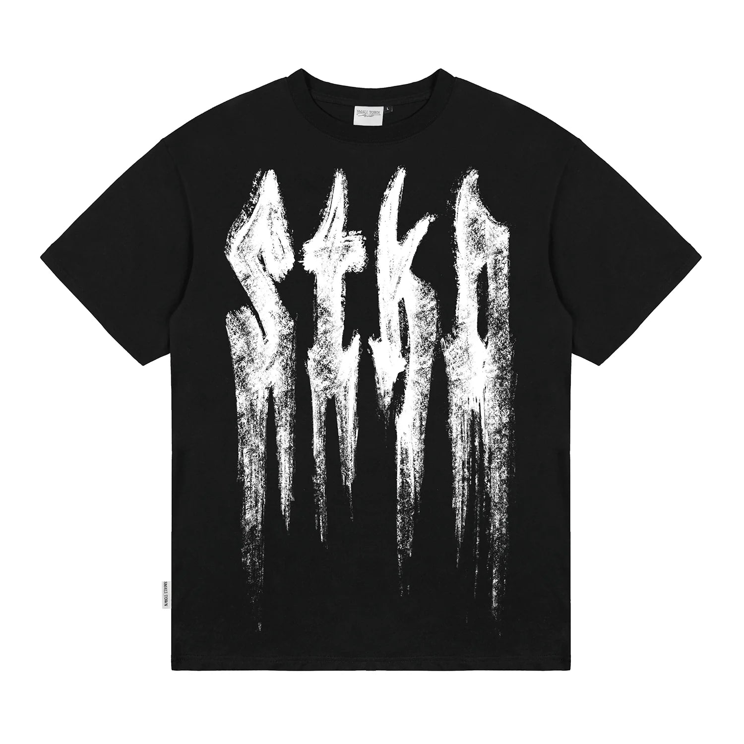Small Town Kid Brush Paint Hand-Painted Print Tee