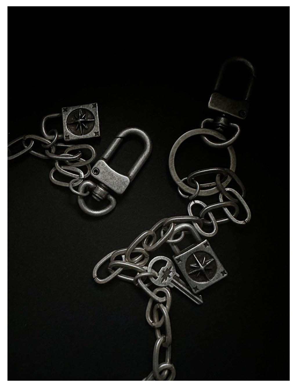 Remedy Key Lock Metal Wallet Chain