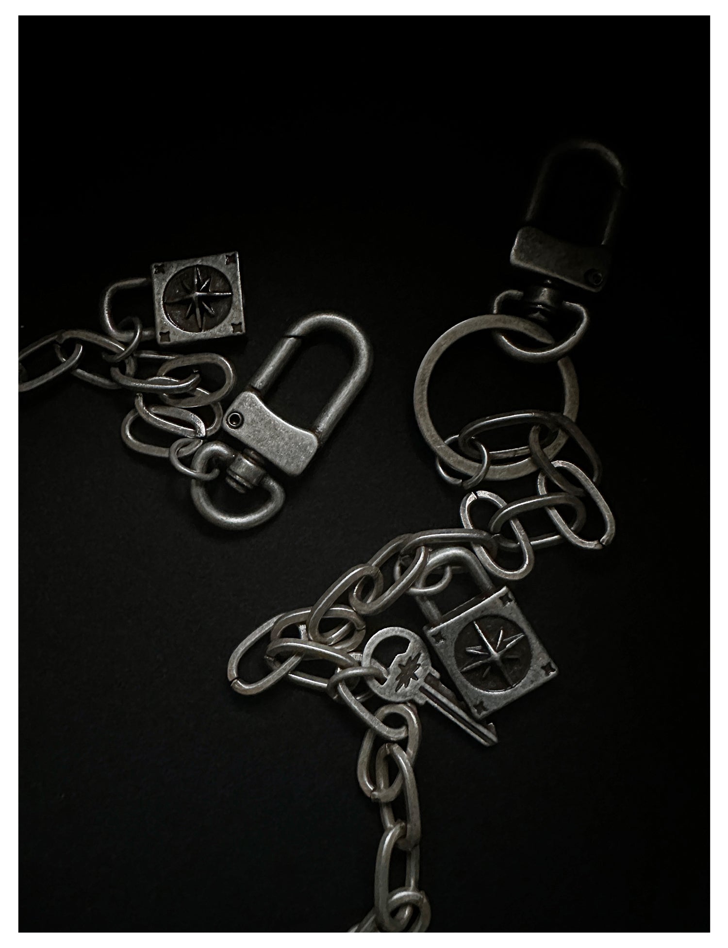 Remedy Key Lock Metal Wallet Chain