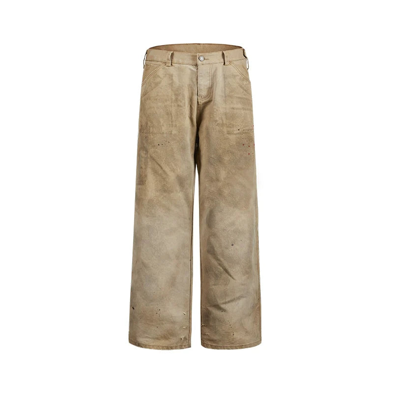 Remedy Kiss Mark Distressed Hole Work Painter Pants