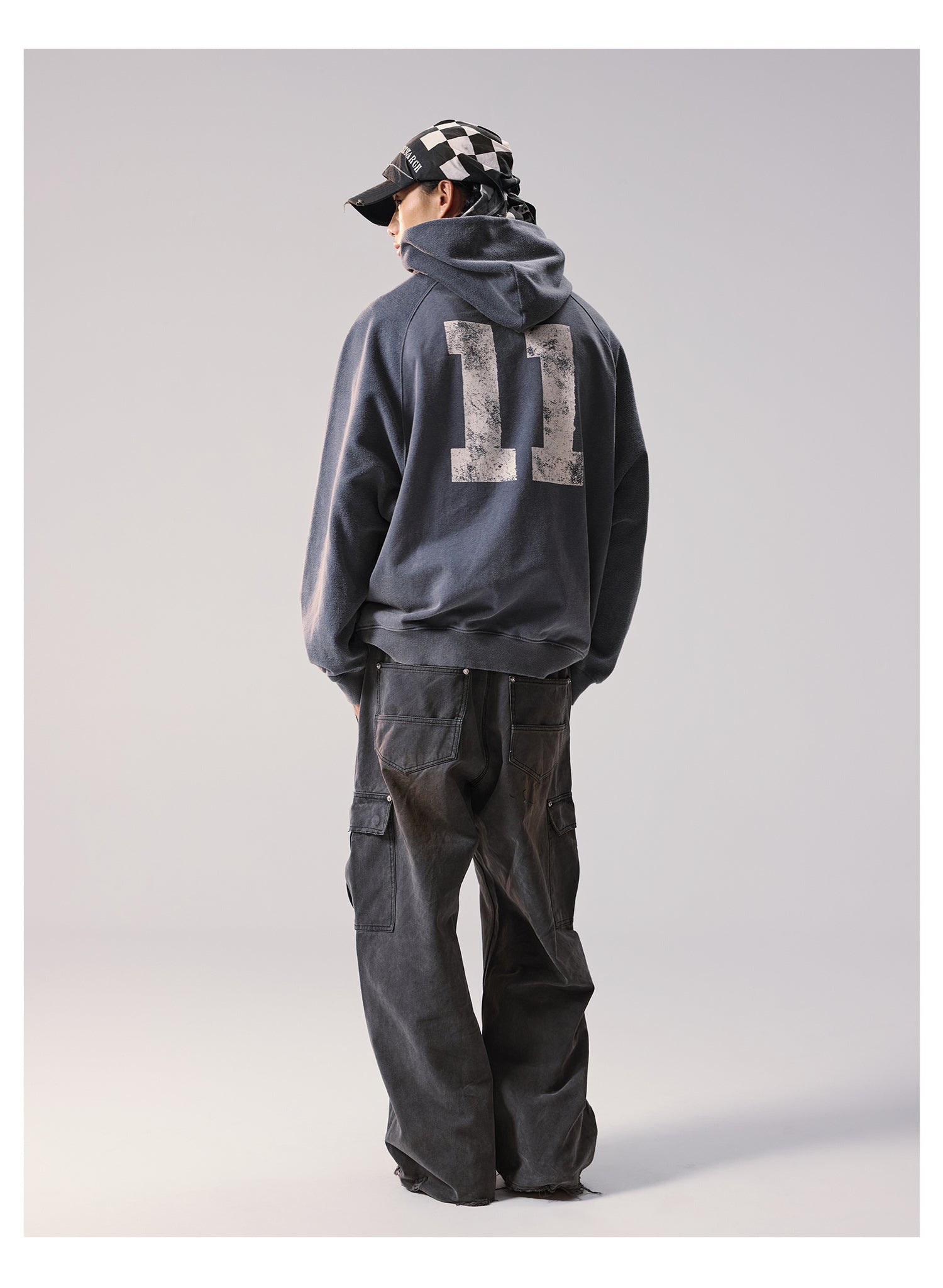 Remedy Washed Reversible Raglan Hoodie