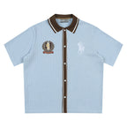 Harsh and Cruel Vacation Color Block Knit Shirt