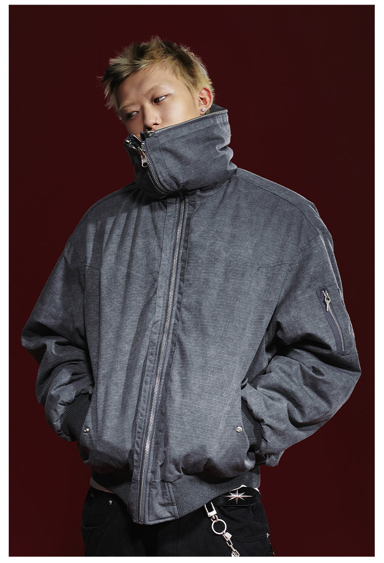 Remedy Multi Zipper Reversible MA-1 Bomber Jacket