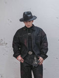 UNDERWATER Studded Western Denim Jacket