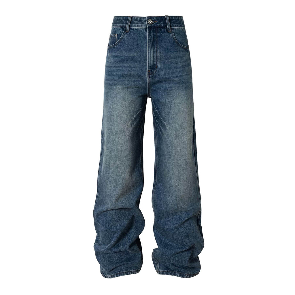 YADcrew Vintage Whiskered Washed Flared Jeans