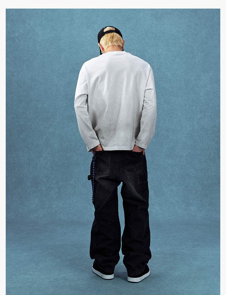 MEDM Gradient Washed Long Sleeve Tee