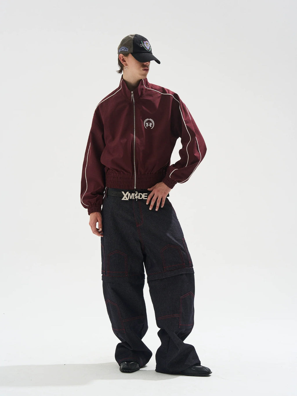 BLIND NO PLAN Dual Form Detachable Sleeve Track Jacket
