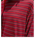 S45 Rhinestone Flame Stripe Long Sleeve Tee