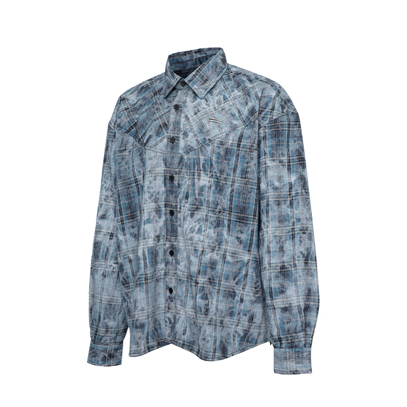 F2CE Plaid Mottled Long Sleeve Shirt