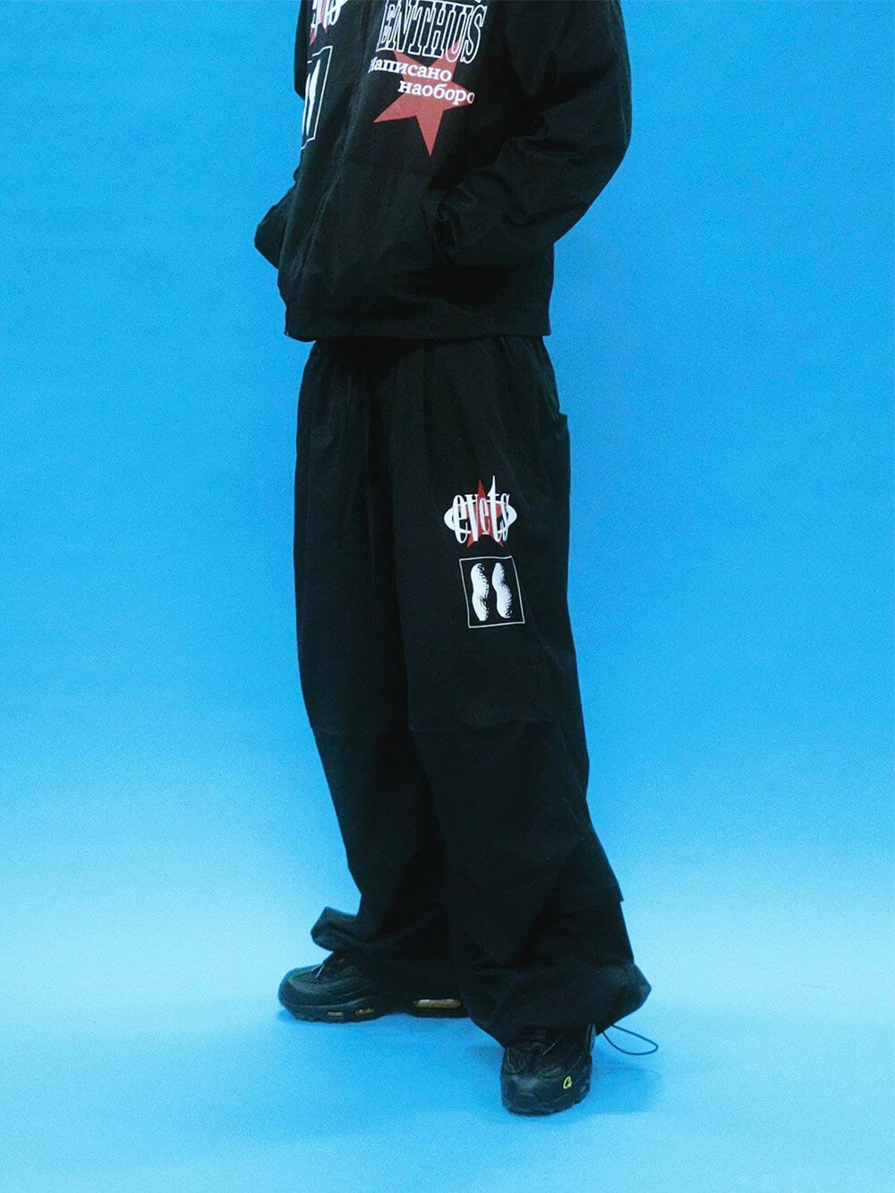 EVETS Pleated Baggy Paratrooper Pants