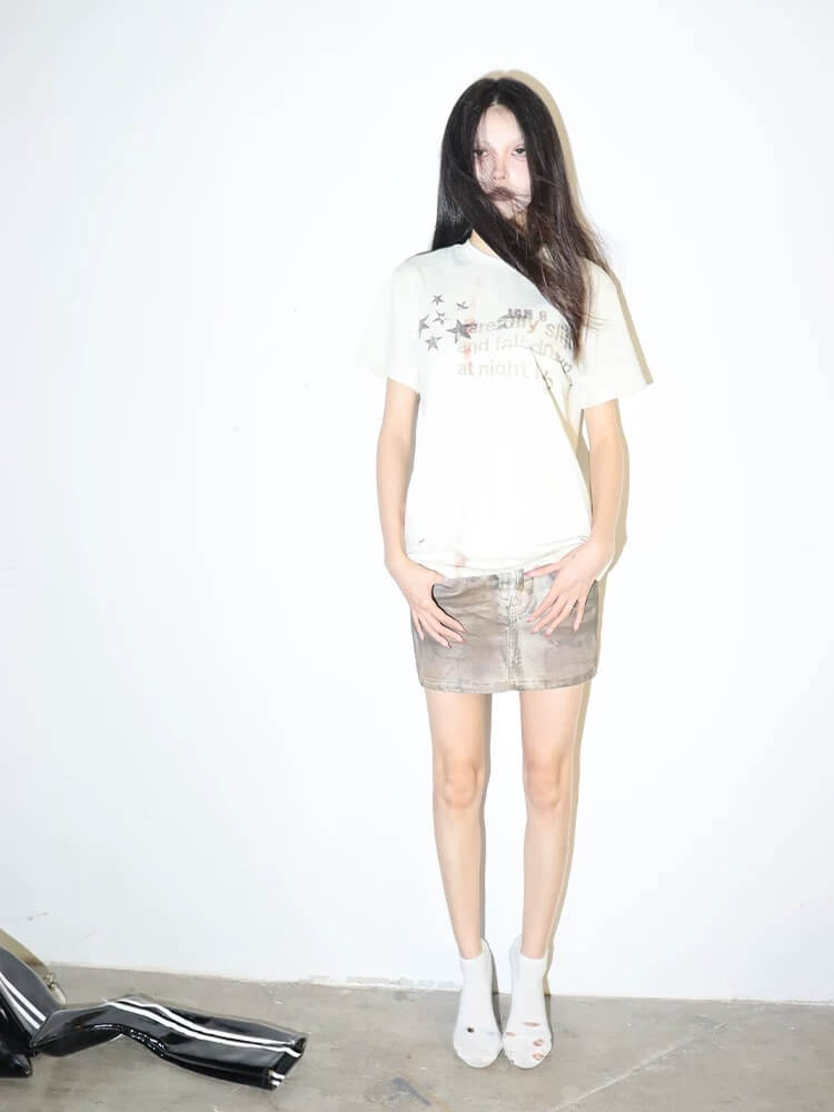 Night Lab Distorted Star Graphic Tee