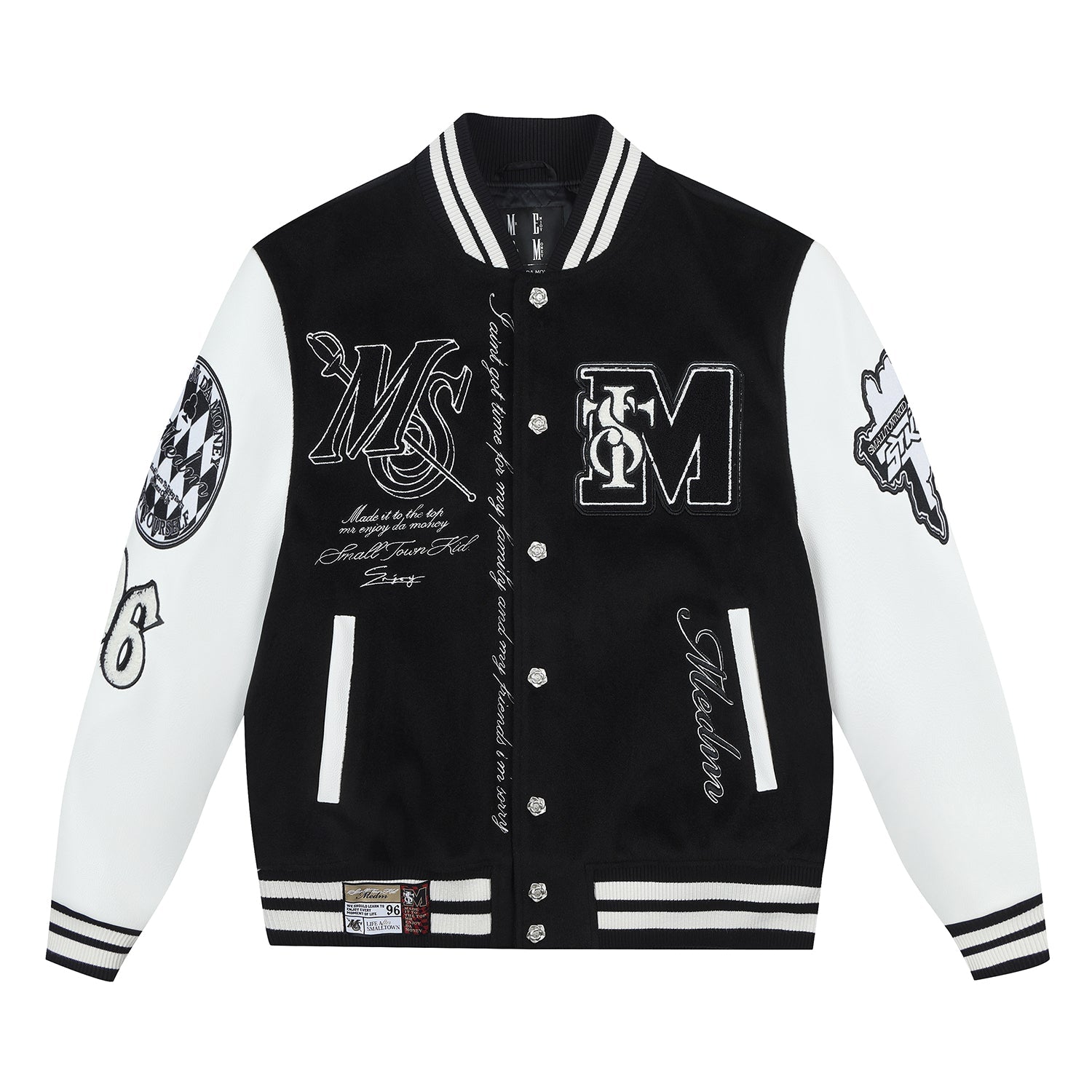 MEDM x STK Patch Embroidery Varsity Jacket
