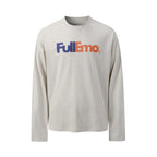 NOVACAM Vintage Playful Logo Long Sleeve Tee
