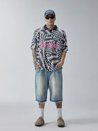 F2CE Vortex Plaid Soccer Polo Jersey Shirt