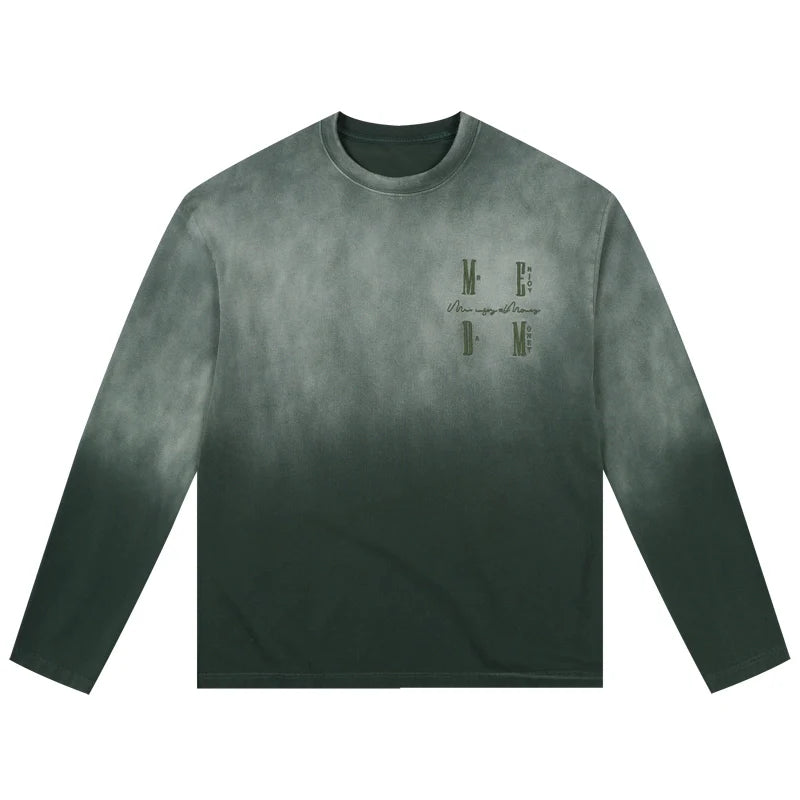 MEDM Gradient Washed Long Sleeve Tee