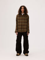 MHARF Classic Flannel Plaid Long Sleeve Shirt