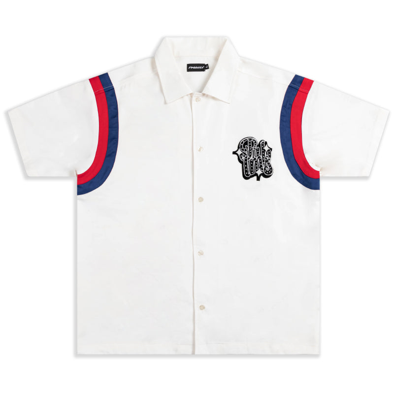 PRBLMS LOGO Striped Short Sleeved Shirt