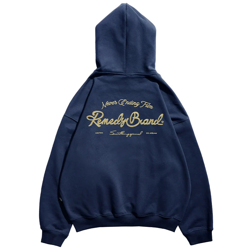 Remedy Metal Wax Seal Chain Embroidered Hoodie