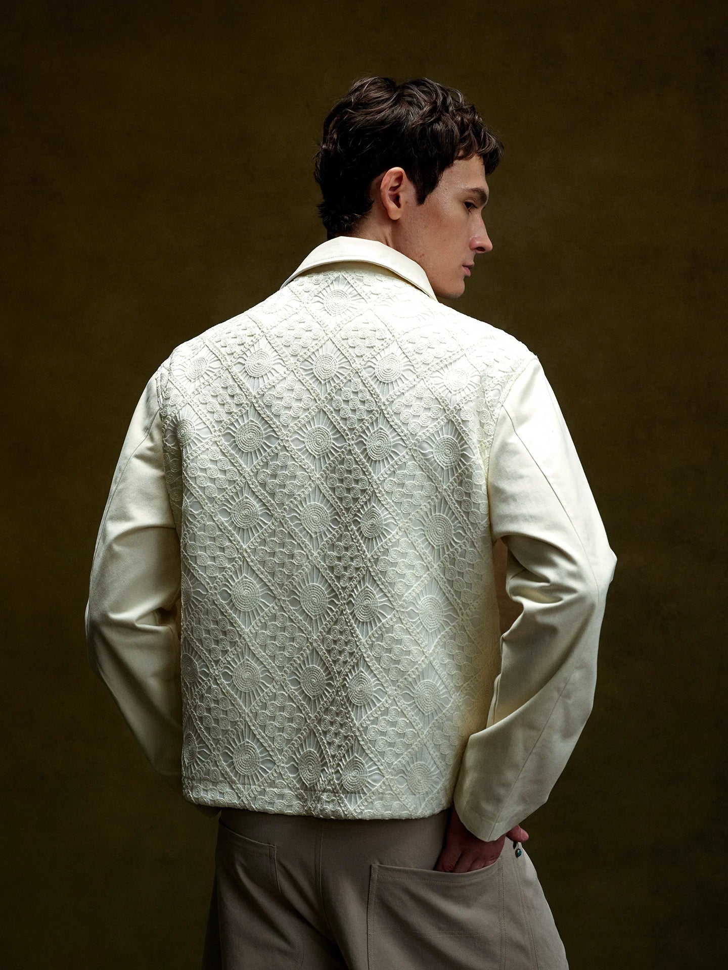 YADcrew Lace Knit Jacket