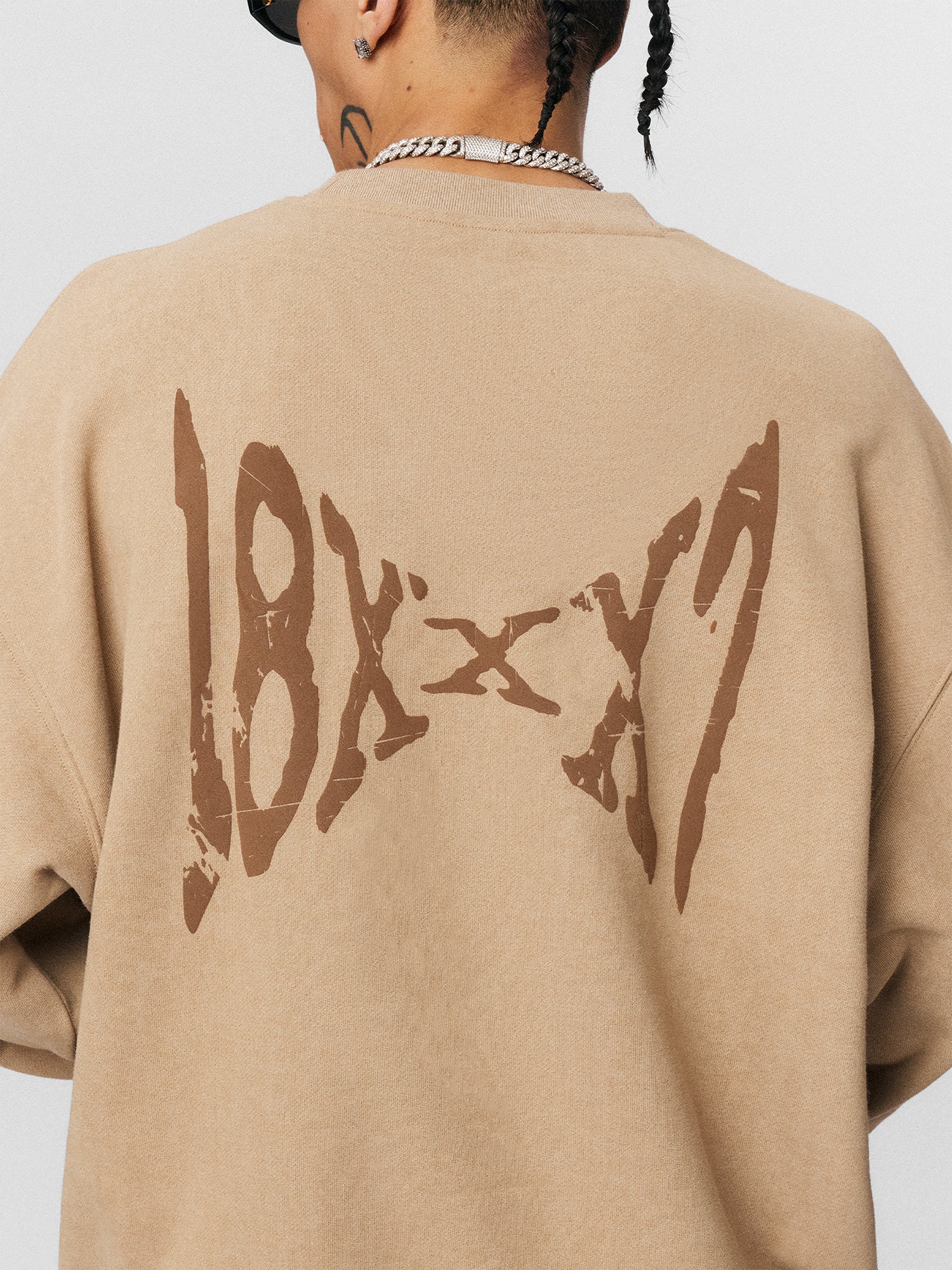 1807 18x7 Printed Batik Sweatshirt