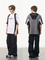 Harsh and Cruel Colorblock Racing Printed Tee