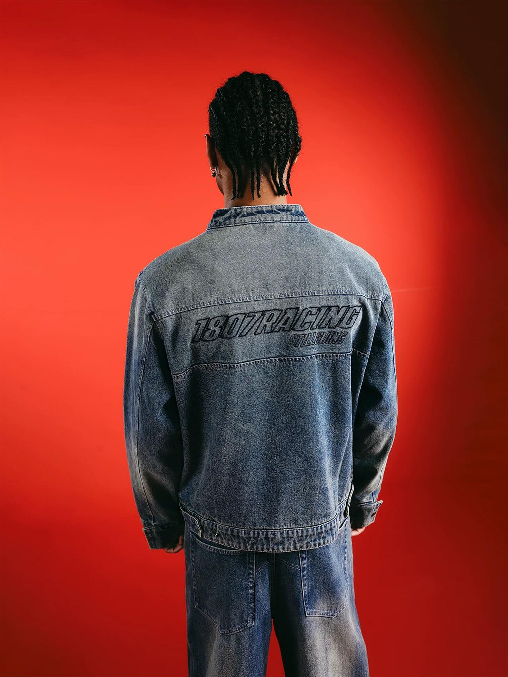1807 Racing Washed Denim Jacket