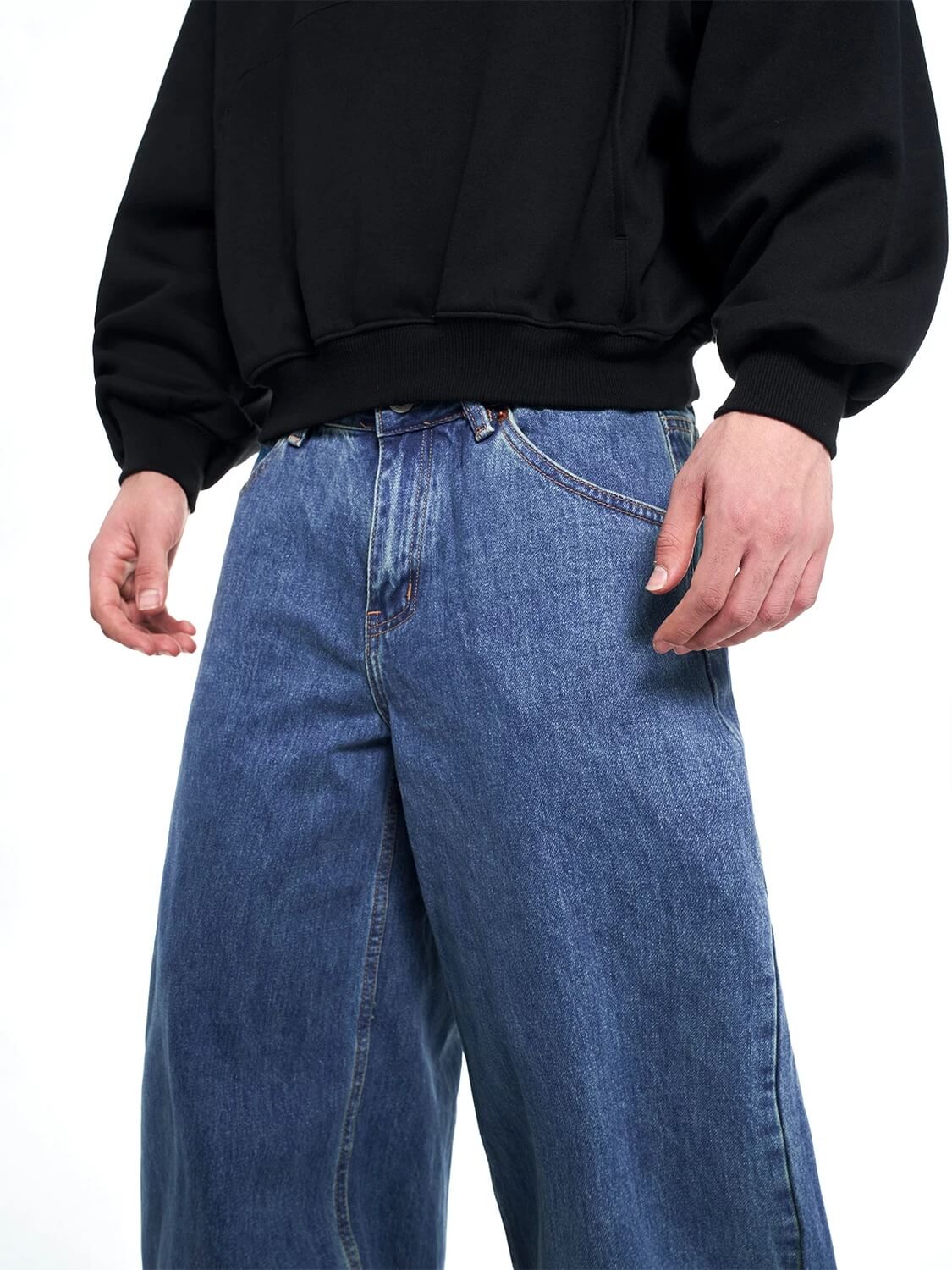 F3F Select Vintage Light Wash Baggy Jeans