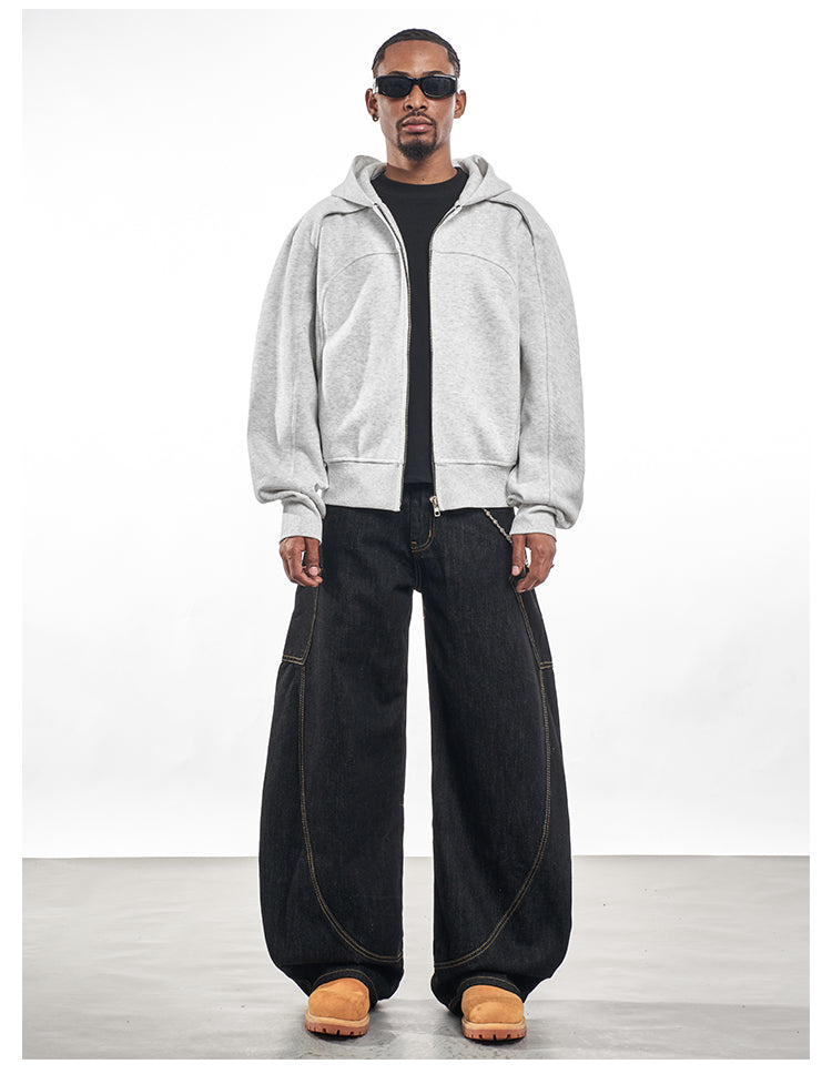 F3F Select Deconstructed Zip Up Hoodie
