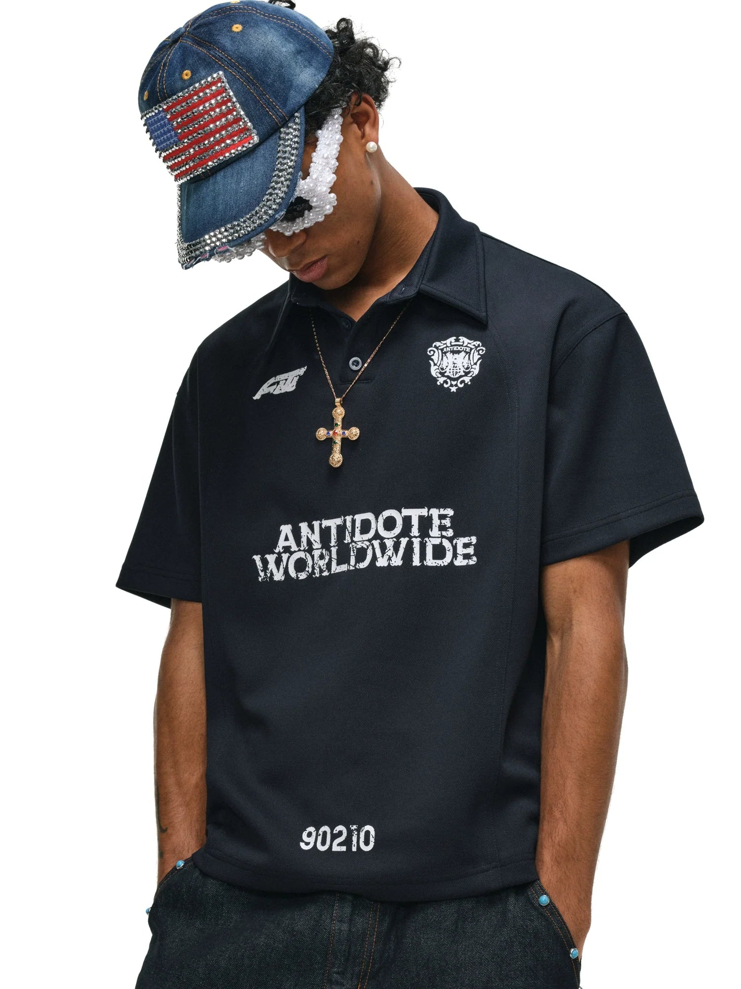 ANTIDOTE Logo & Badge Printed Polo
