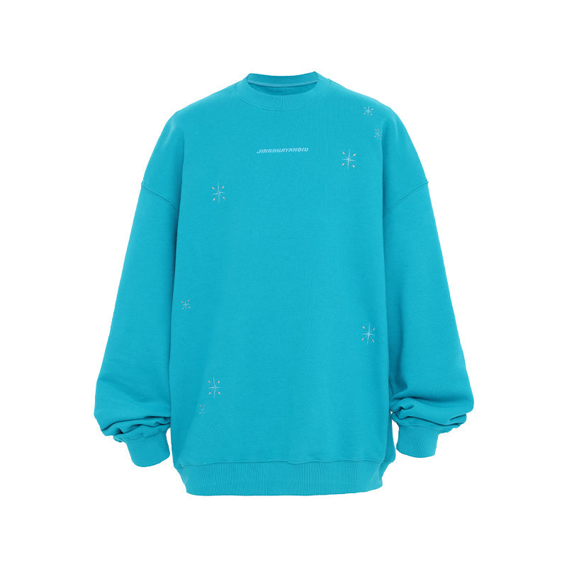 JHYQ Stars Embroidered Heavyweight Sweater