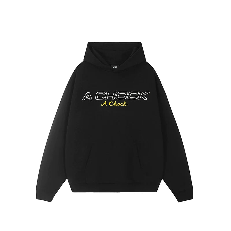 Achock Flower Logo Embroidered Hoodie