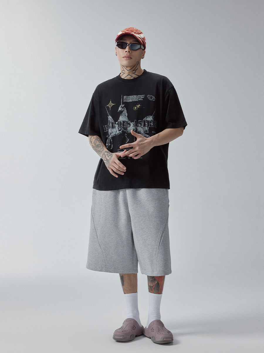 F2CE Washed RÈVE DES ASTRES Print Tee