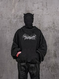 UNDERWATER Dust Black Deconstructed Destruction Hoodie