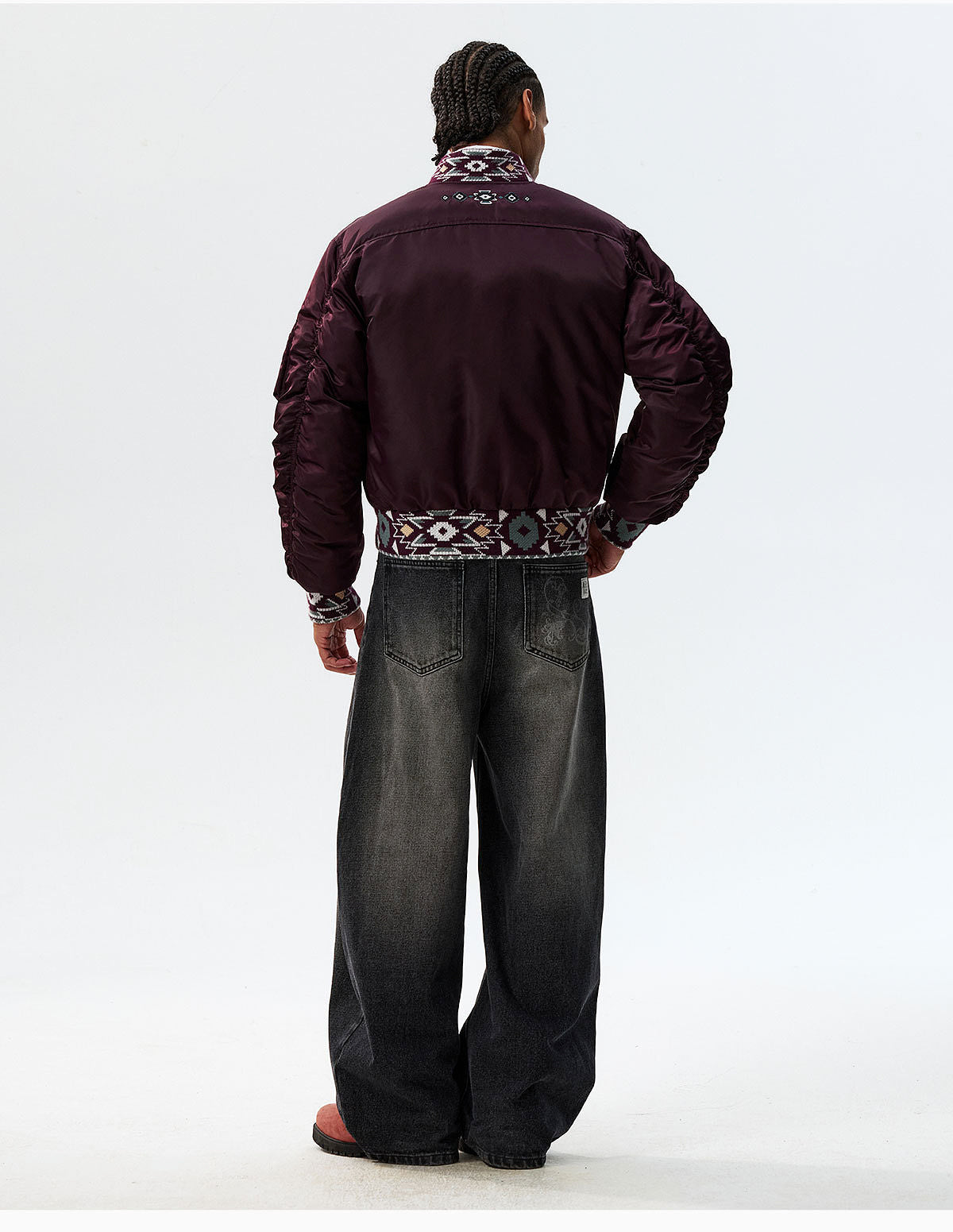 MEDM Ethnic Trim MA-1 Bomber Jacket