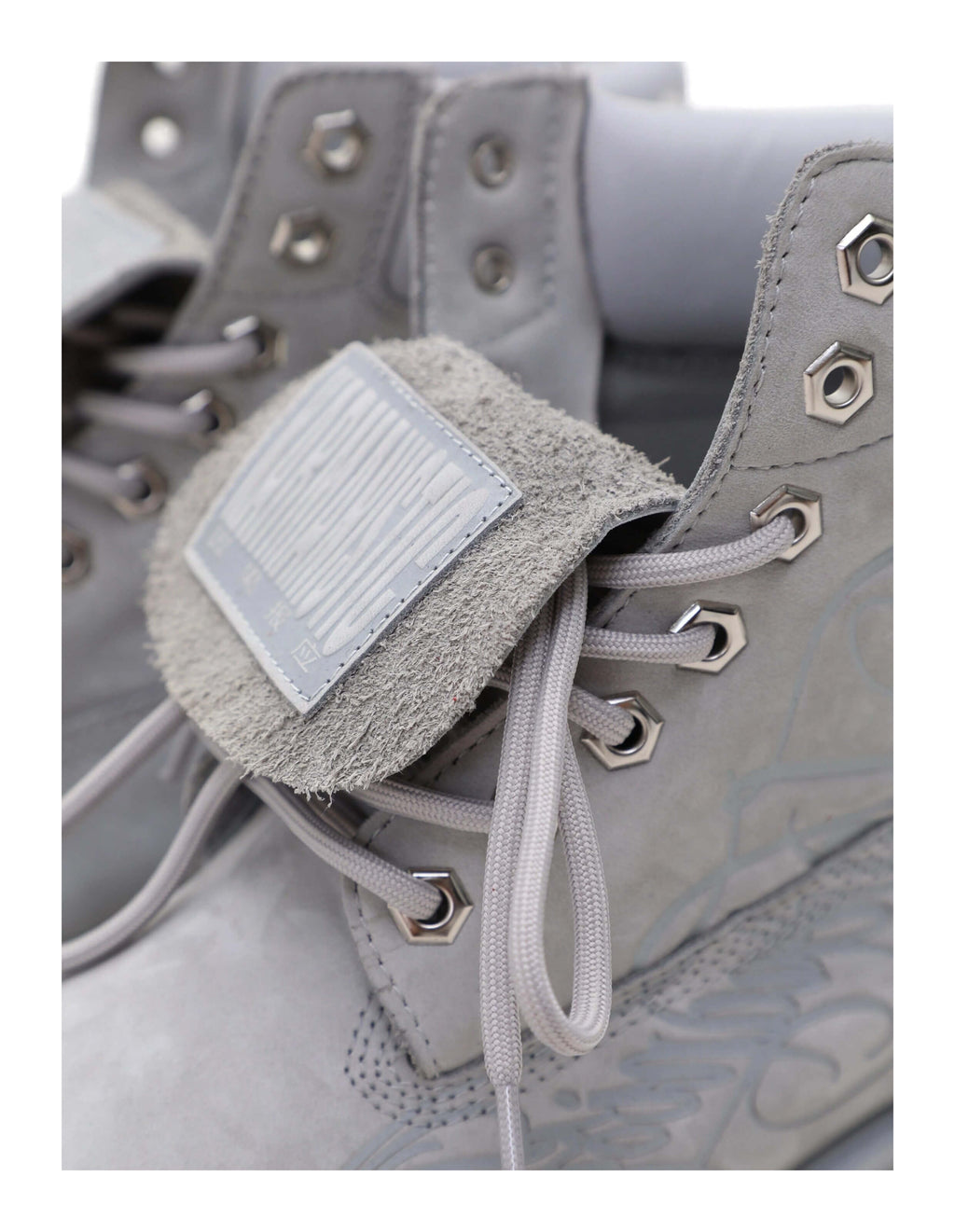 KARMANISTIC Nubuck Leather Embroidered Work Boots