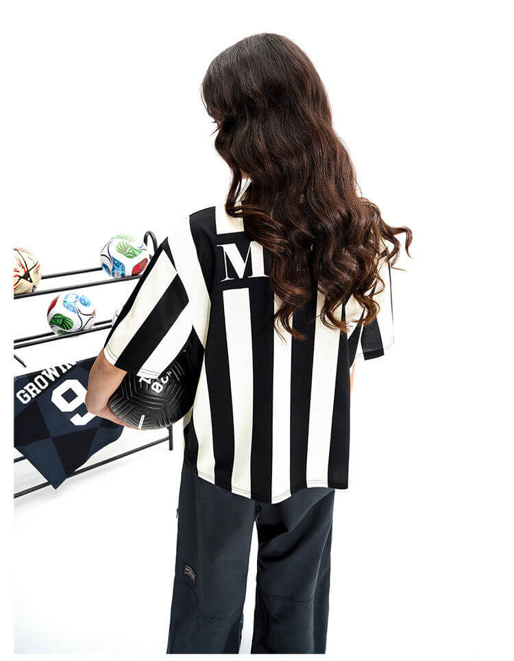 F3F Select Striped Polo Collar Short Sleeve Soccer Jersey