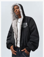 MEDM Fur-Lined Hooded Jacket